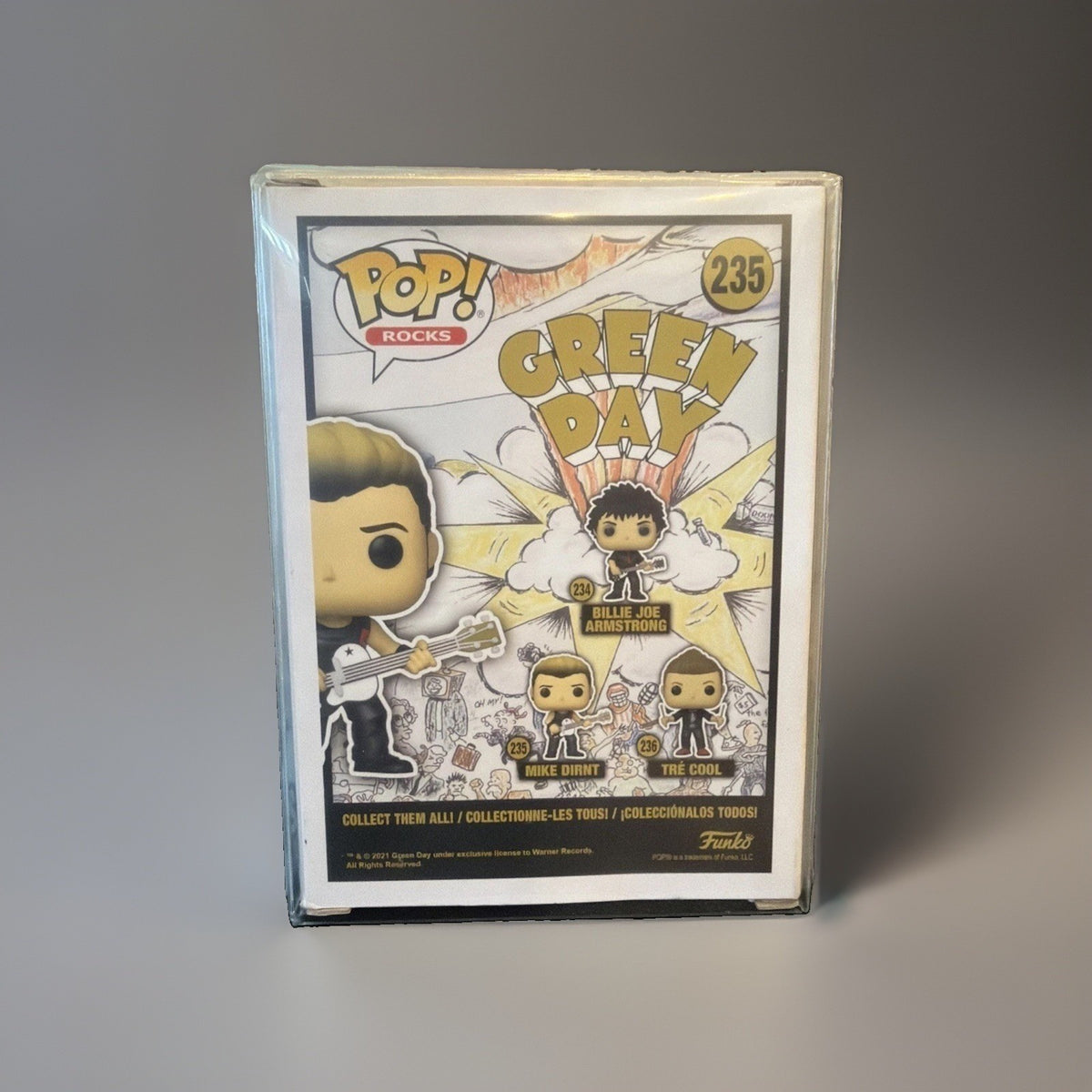 Funko Pop Rocks Green Day Mike Dirnt 235  Popapalooza w/Protective Cover