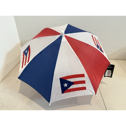 Puerto Rico Flag Umbrella Hat Sun Shade Beach Accessory Multicolor One Size