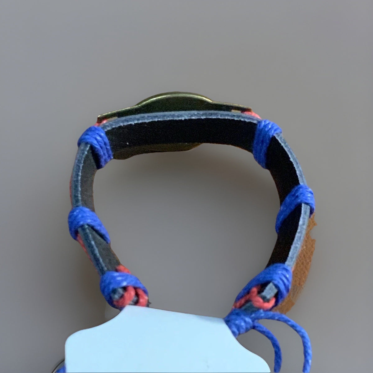Puerto Rico Flag Leather Bracelet Oval