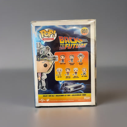 Funko Pop Back to the Future Doc with Helmet 959 Vinyl Figure w/Protective Cover