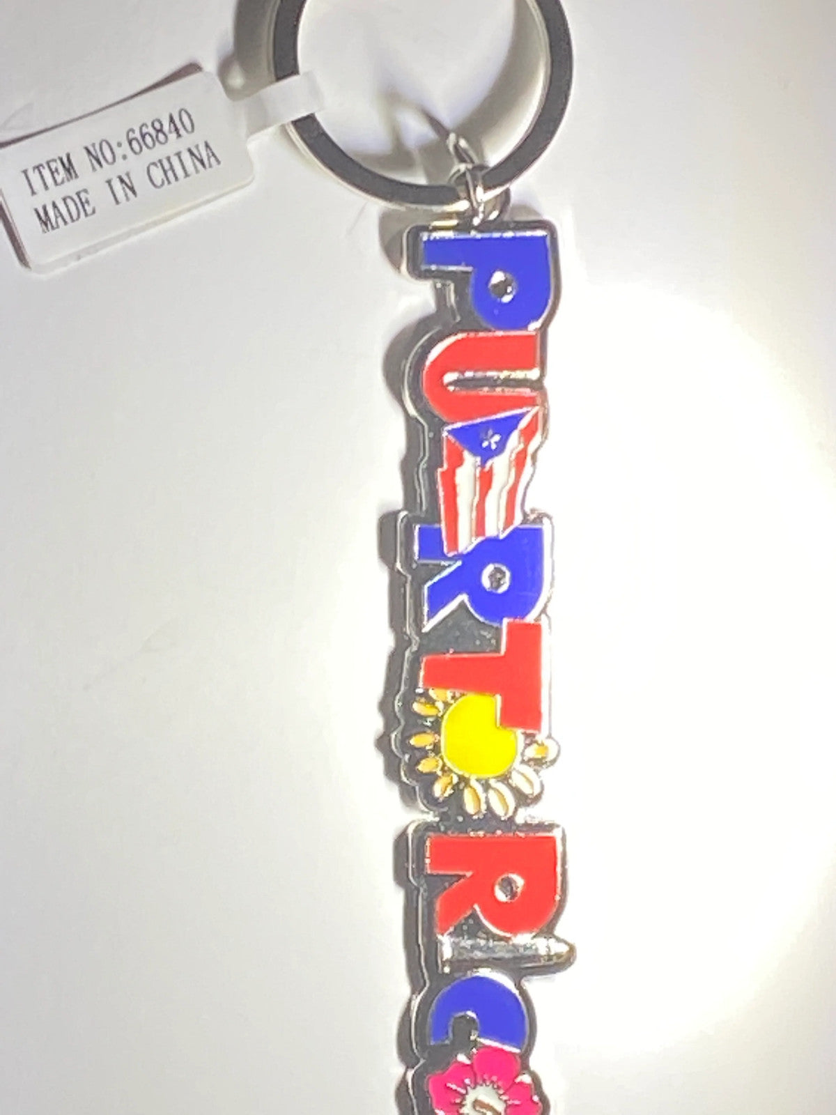 Puerto Rico Flag Keychain Amapola