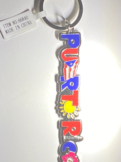 Puerto Rico Flag Keychain Amapola