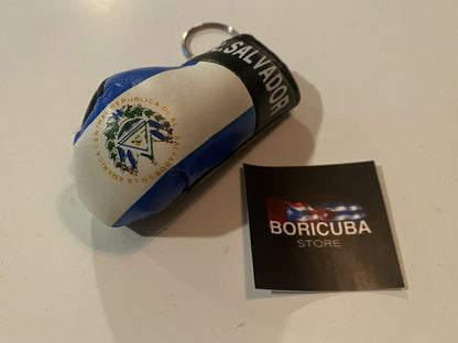 El Salvador Mini Boxing Glove Keychain 