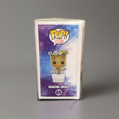 Funko Pop! Marvel Dancing Groot #65 Guardians of the Galaxy w/Protective Cover