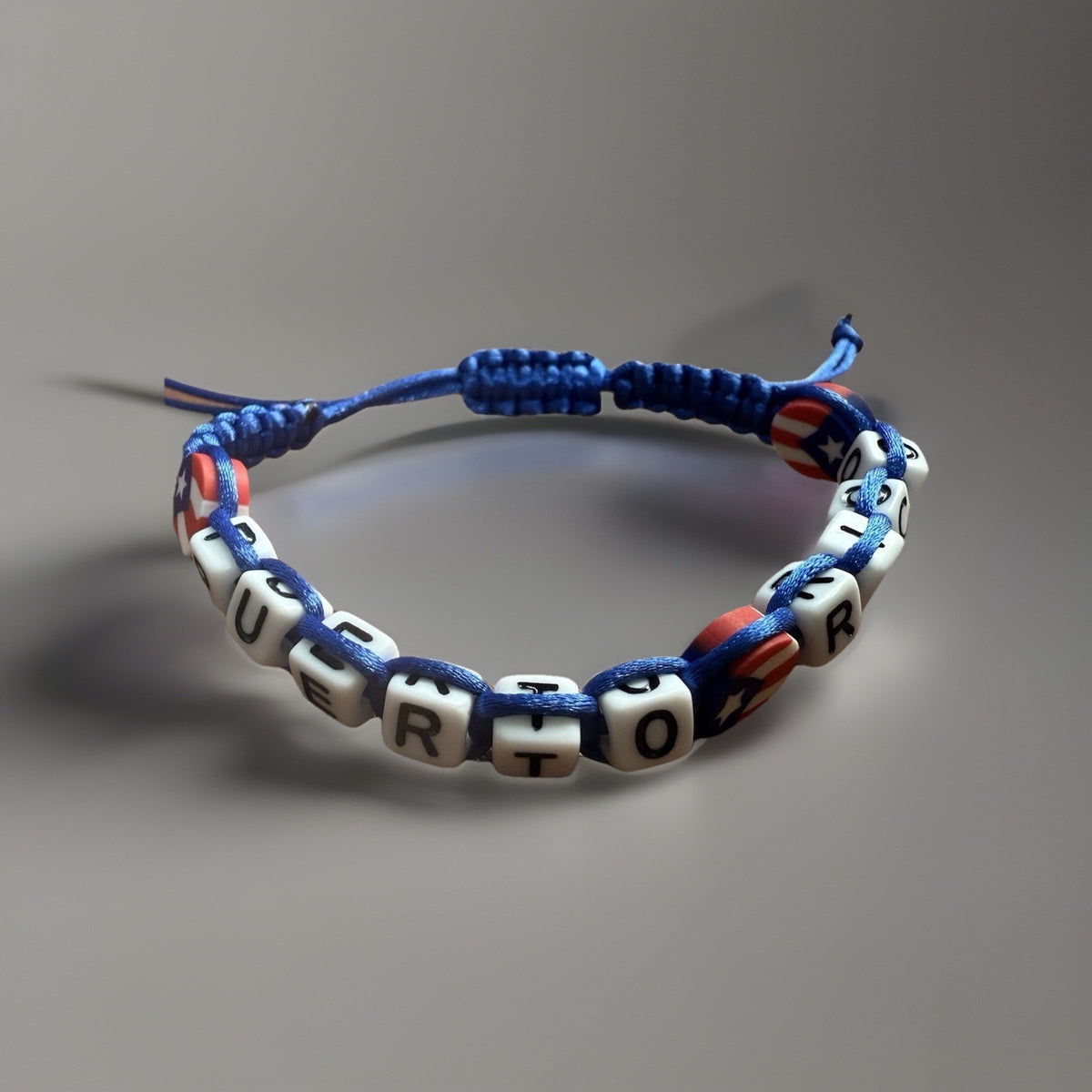 Puerto Rico Letters Unisex Macrame Bracelet