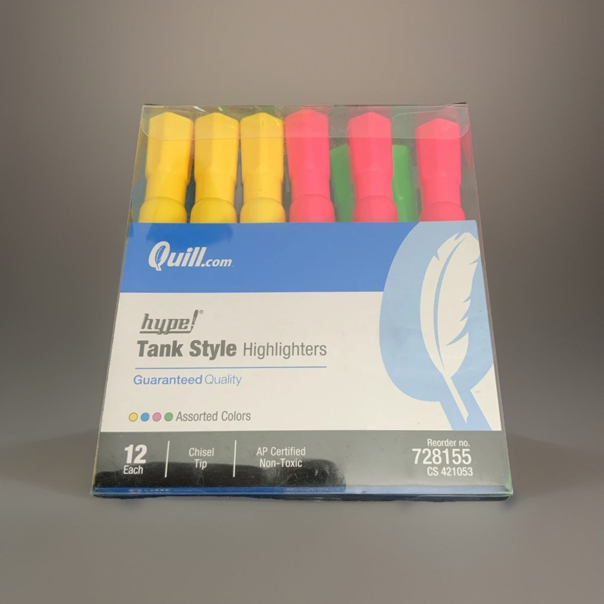 Quill Tank Highlighters pack 12 Each Misc Colors