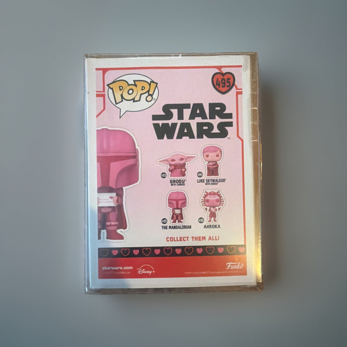 Funko Pop! Vinyl: Star Wars - The Mandalorian (Pink) #495 w/Protective Cover