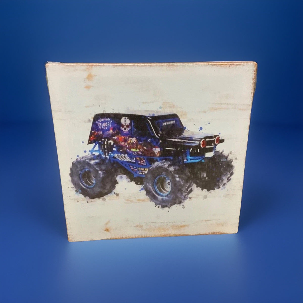 Monster Truck Wall Art 4-Piece Canvas Set of 4 Pieces