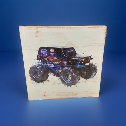 Monster Truck Wall Art 4-Piece Canvas Set of 4 Pieces