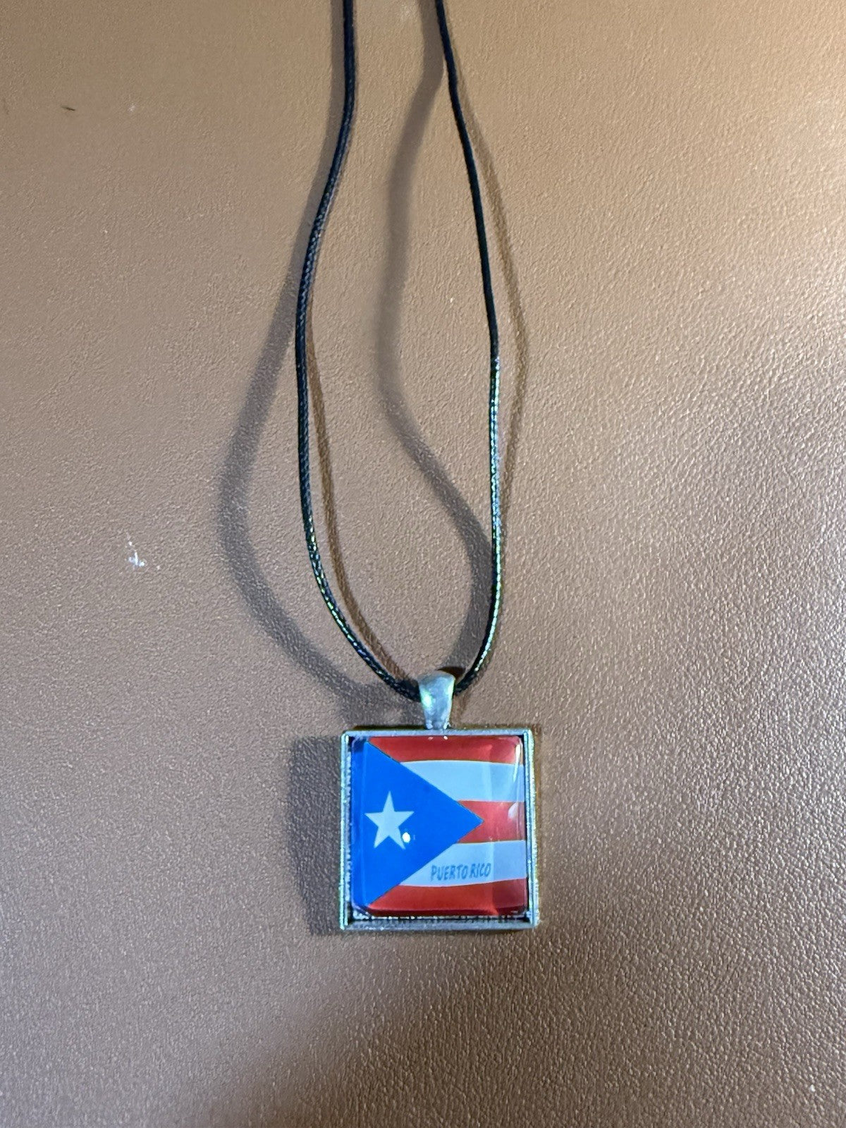 Puerto Rico Necklace with Flag
