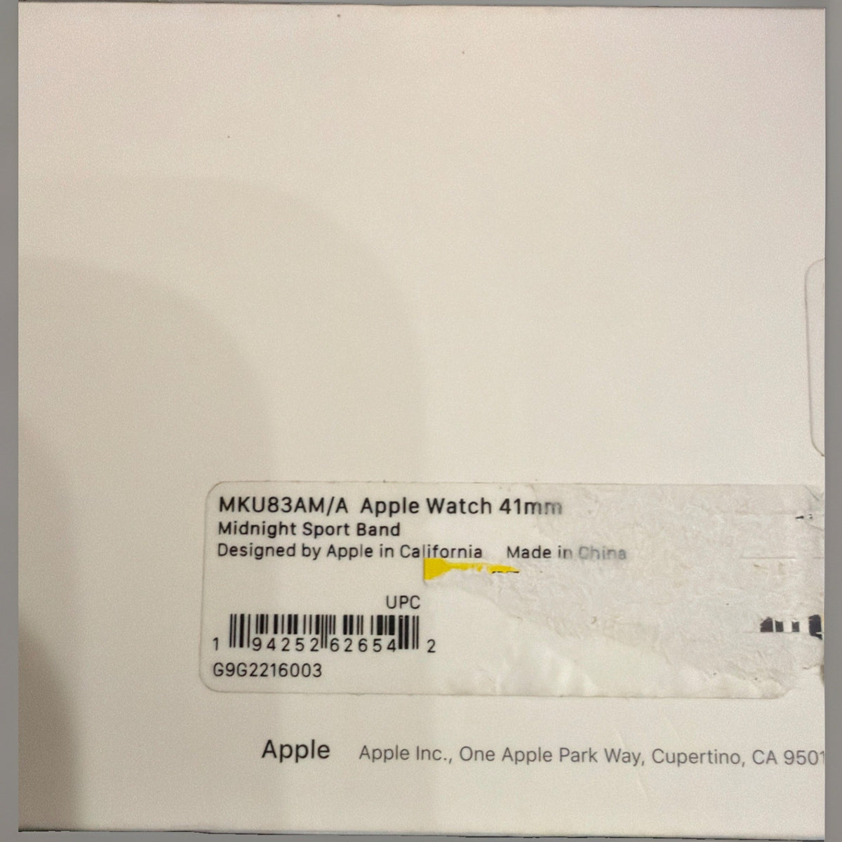 Apple Sport Band for Watch Series 7 - Midnight, Size Regular (41mm) New