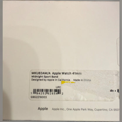 Apple Sport Band for Watch Series 7 - Midnight, Size Regular (41mm) New