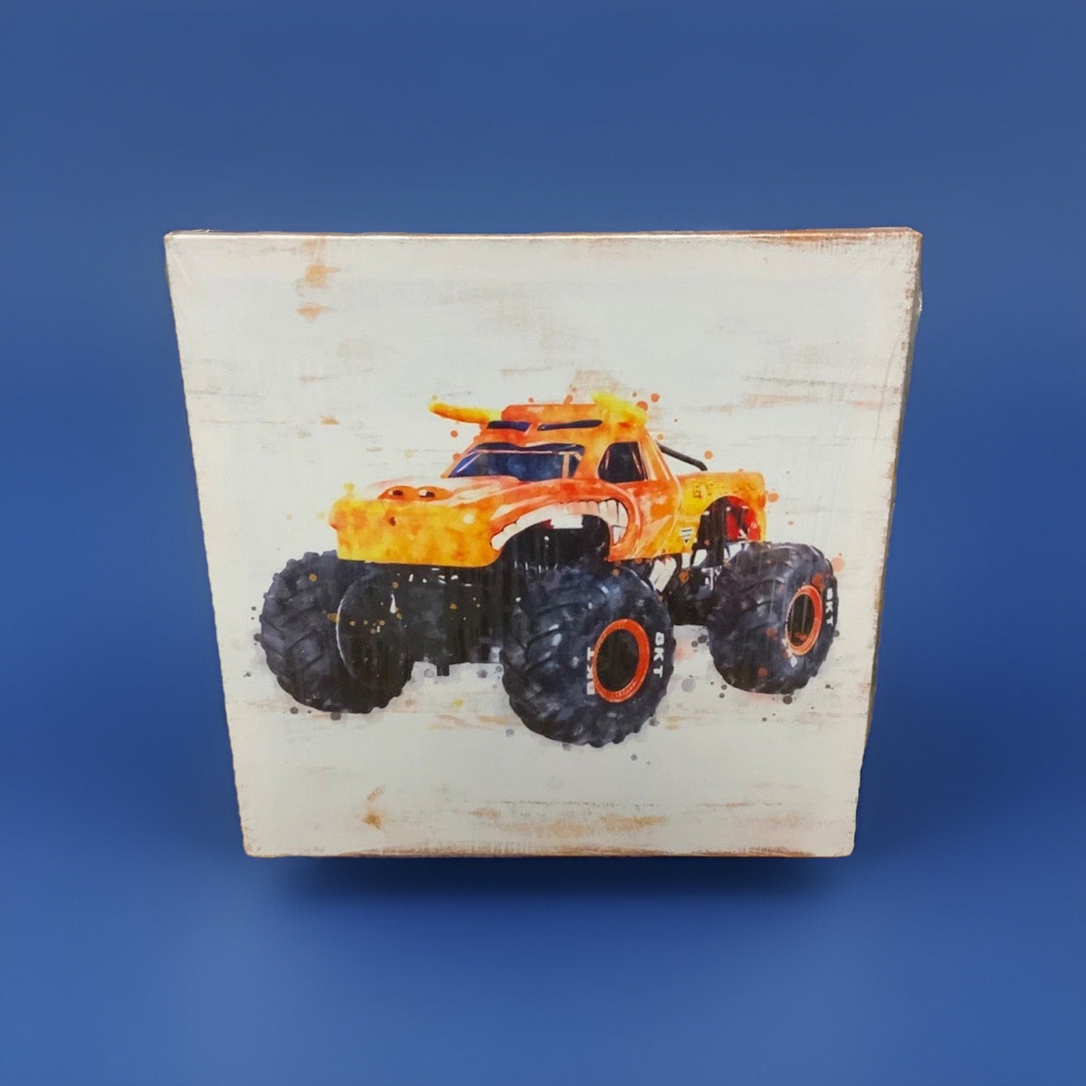 Monster Truck Wall Art 4-Piece Canvas Set of 4 Pieces