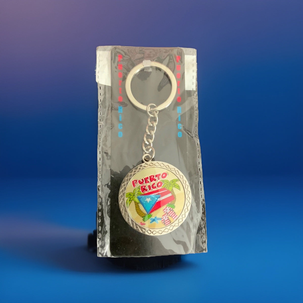 Puerto Rico Heavy Keychain 