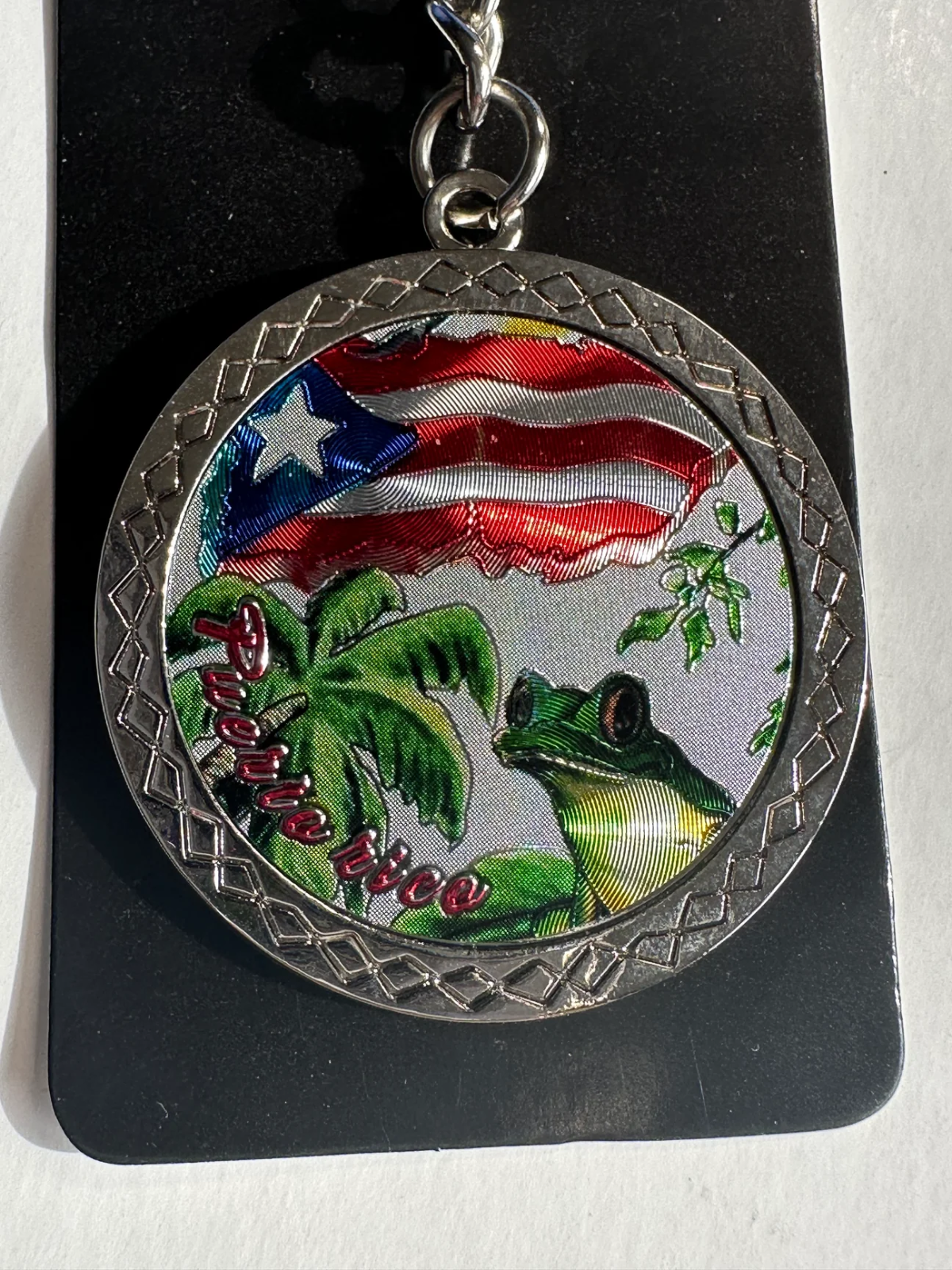 Puerto Rico Heavy Keychain 