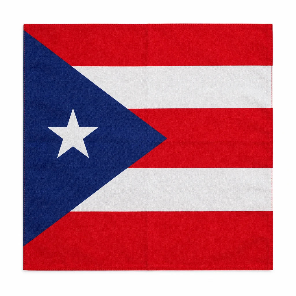 🇵🇷 Puerto Rico Flag Bandana | Classic & Lettered Designs | 20 x 20 in