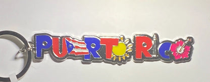Puerto Rico Flag Keychain Amapola