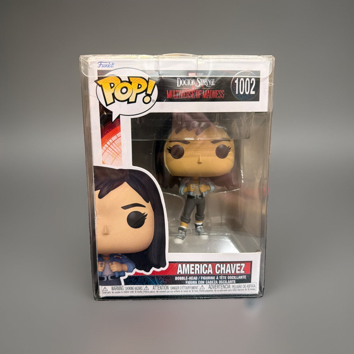 Funko Pop! Marvel America Chavez 1002 Doctor Strange w/Protective Cover
