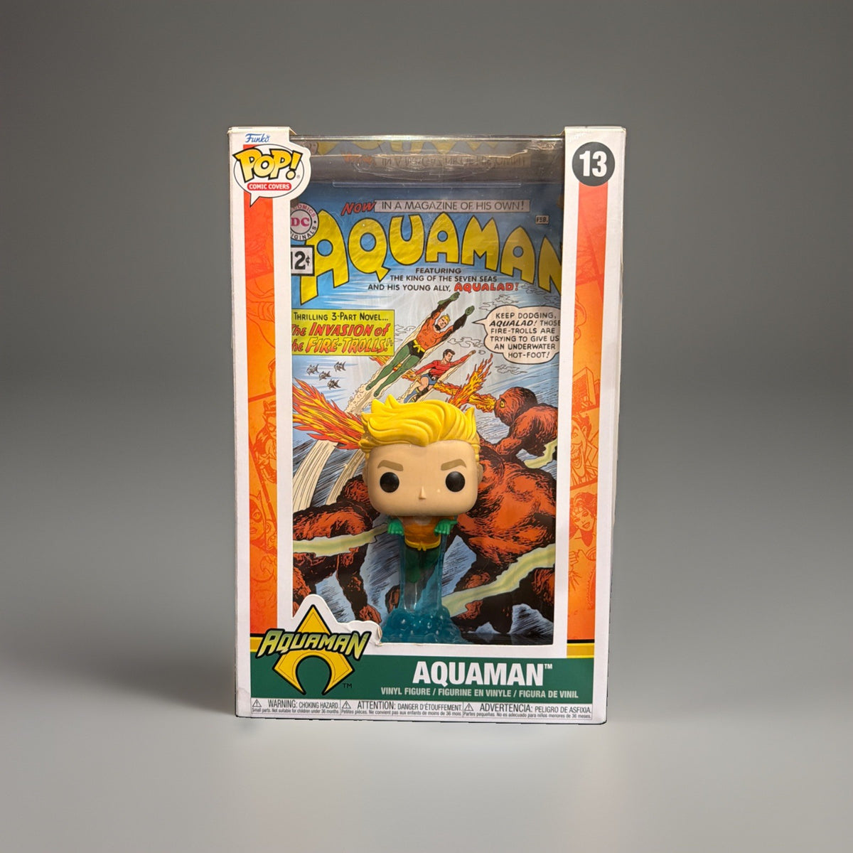 Funko Pop! Comic Book Cover DC Universe Aquaman #13 Hard w/Protective Case