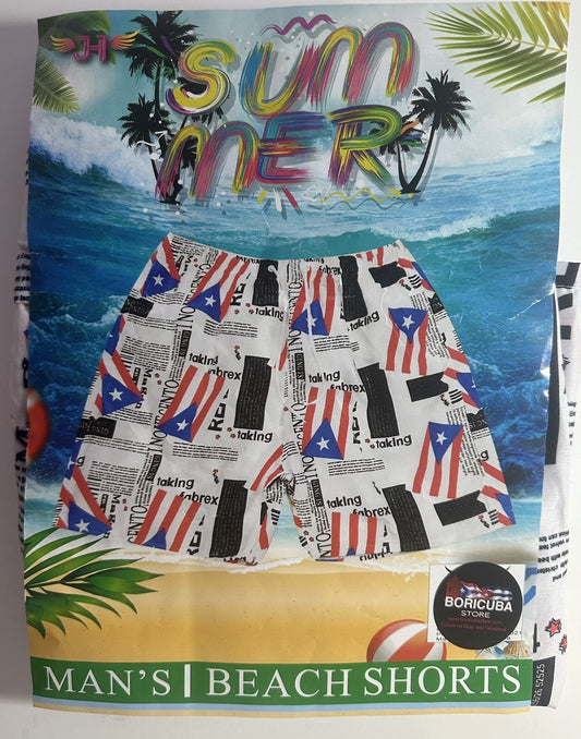 Puerto Rico Flag Swimming Shorts 