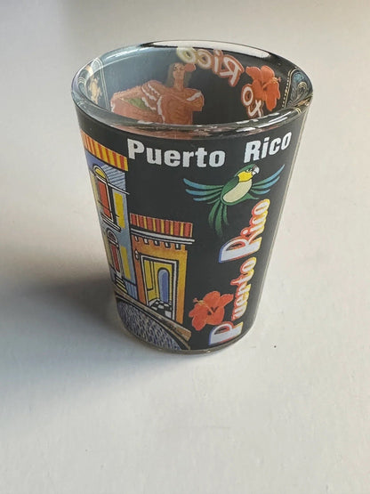 Puerto Rico Shot Glass 4 Varieties to Choose 