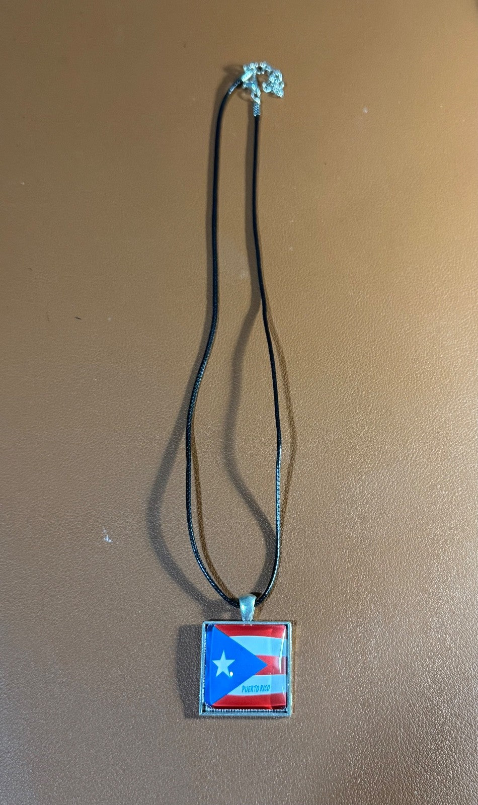 Puerto Rico Necklace with Flag