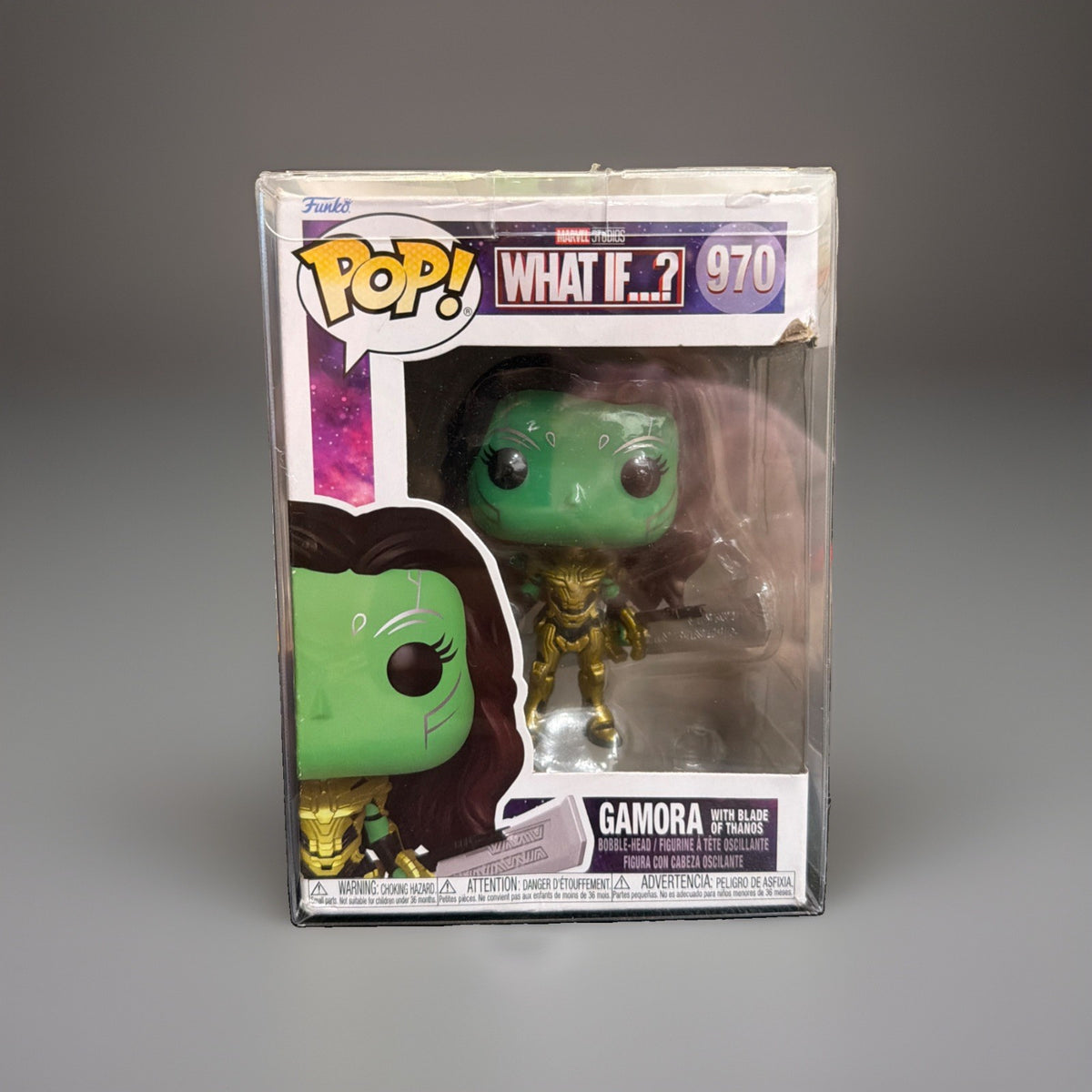 Funko Pop Marvel What If Gamora with Blade of Thanos 970 w/Protective Cover