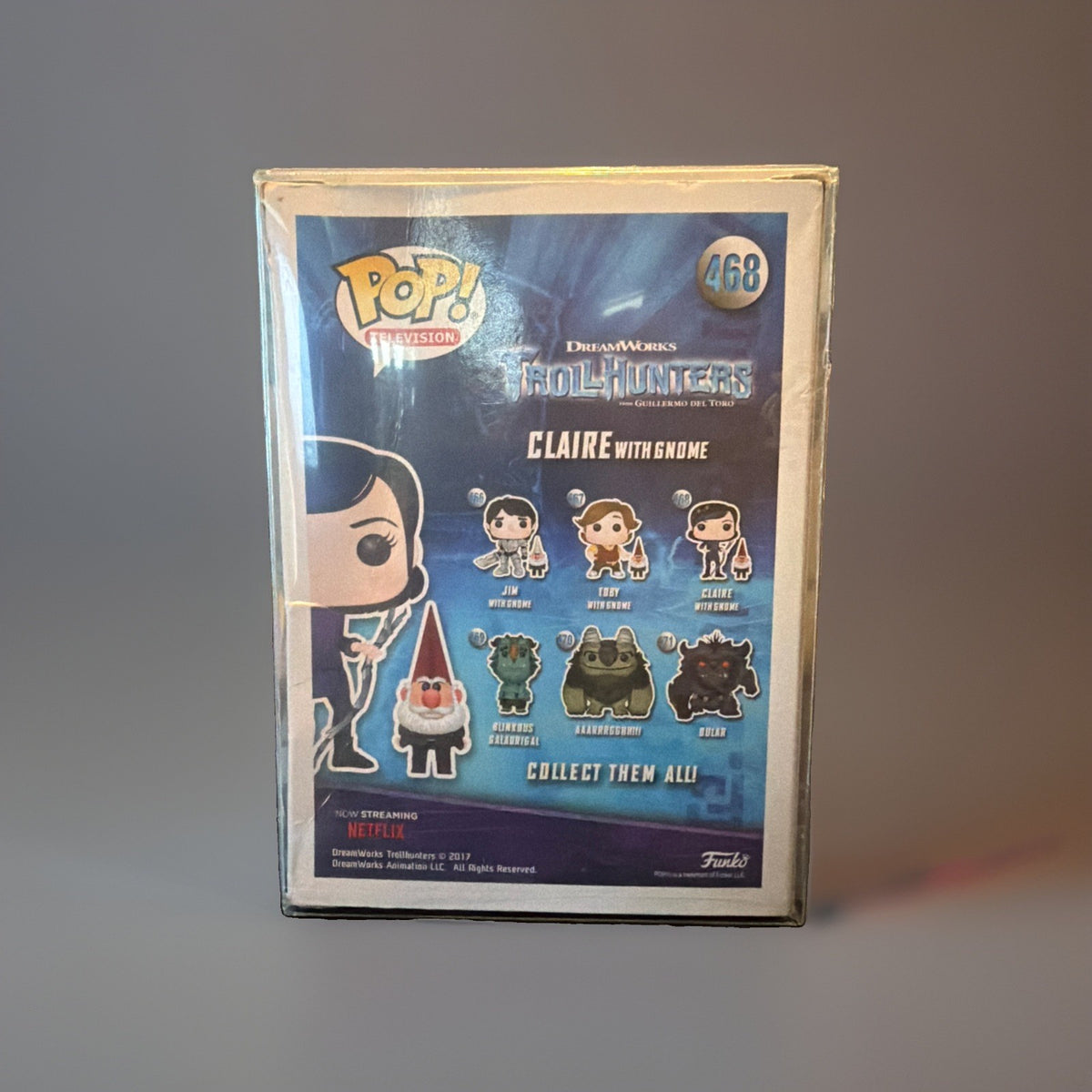 Funko Pop Trollhunters Claire With Gnome 468 Vinyl Figure Vaulted w/Protective C