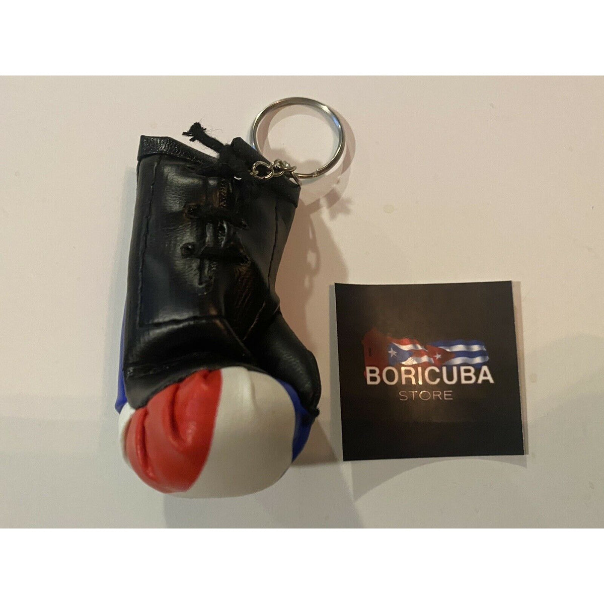 Dominican Republic Mini Keychain Boxing Glove