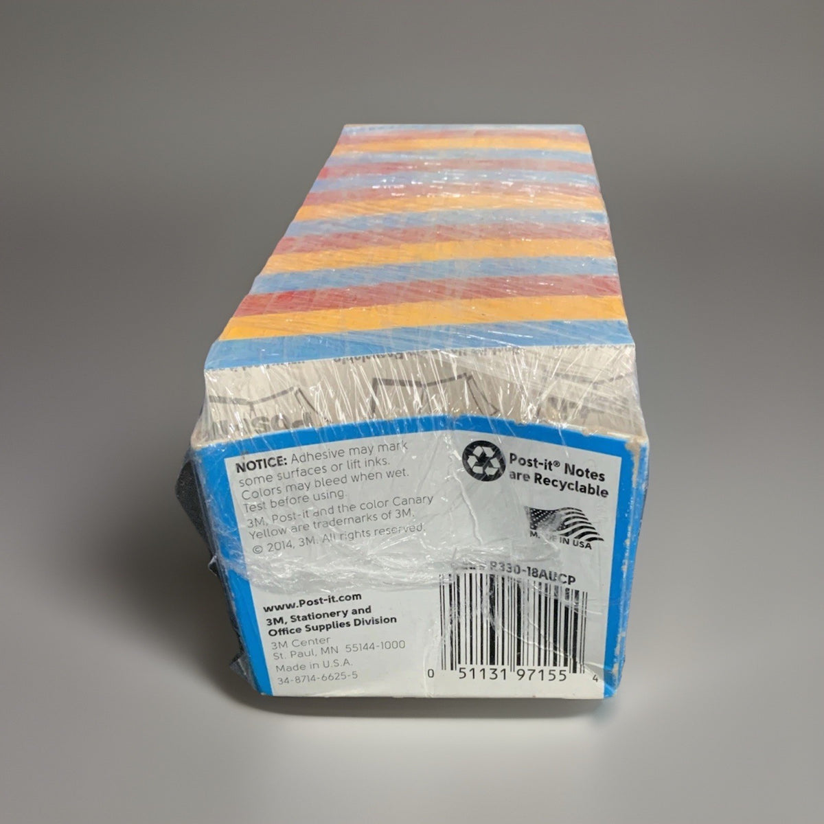 3M Post-it Pop-Up Notes Jaipur Collection 3x3 Assorted 18 Pads R330-18AUCP