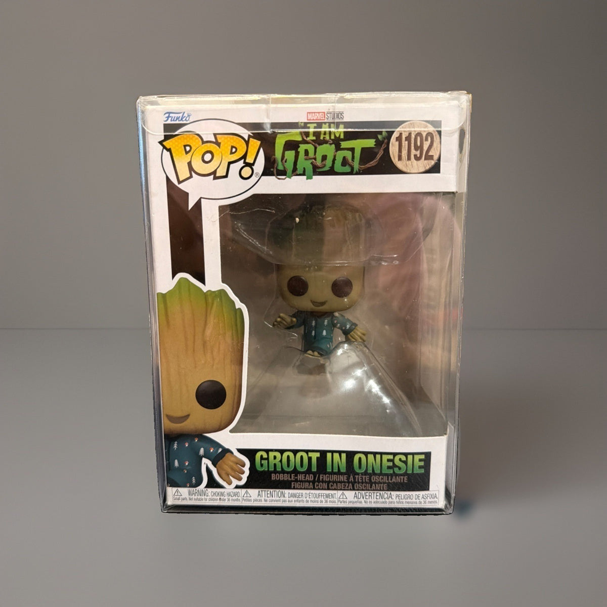 Funko Pop! Vinyl Marvel Groot 1192 Figure w/Protective Cover