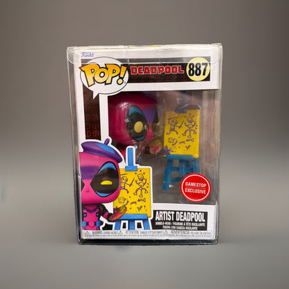 Funko Pop! Deadpool: Artist Deadpool #887 GameStop Exclusive w/Protective Cover
