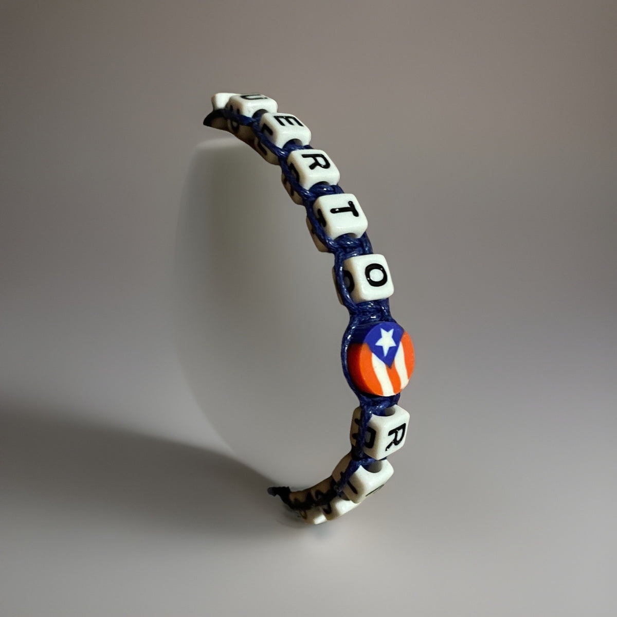 Puerto Rico Letters Unisex Macrame Bracelet