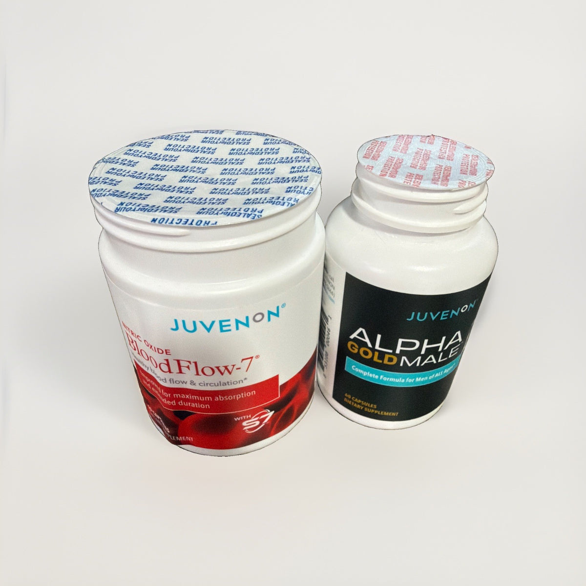 Juvenon BloodFlow-7 Nitric Oxide Supplement with Nitrosigine + Alpha Gold Male