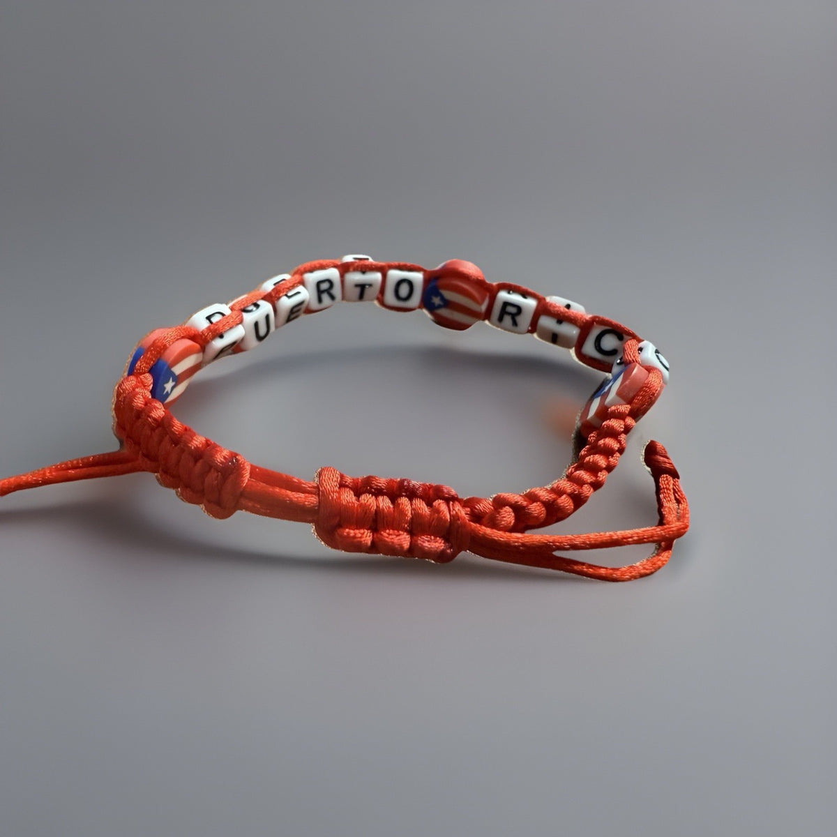 Puerto Rico Letters Unisex Macrame Bracelet