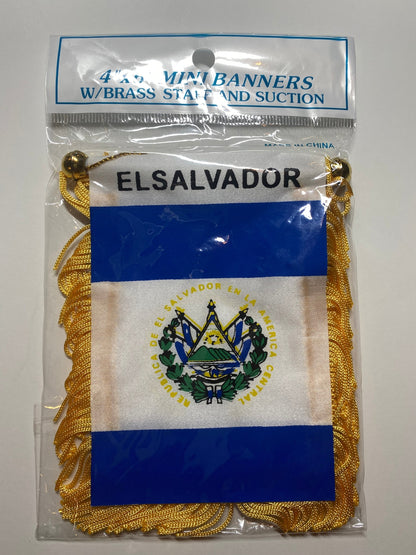 El Salvador Mini Banner 4 X 6