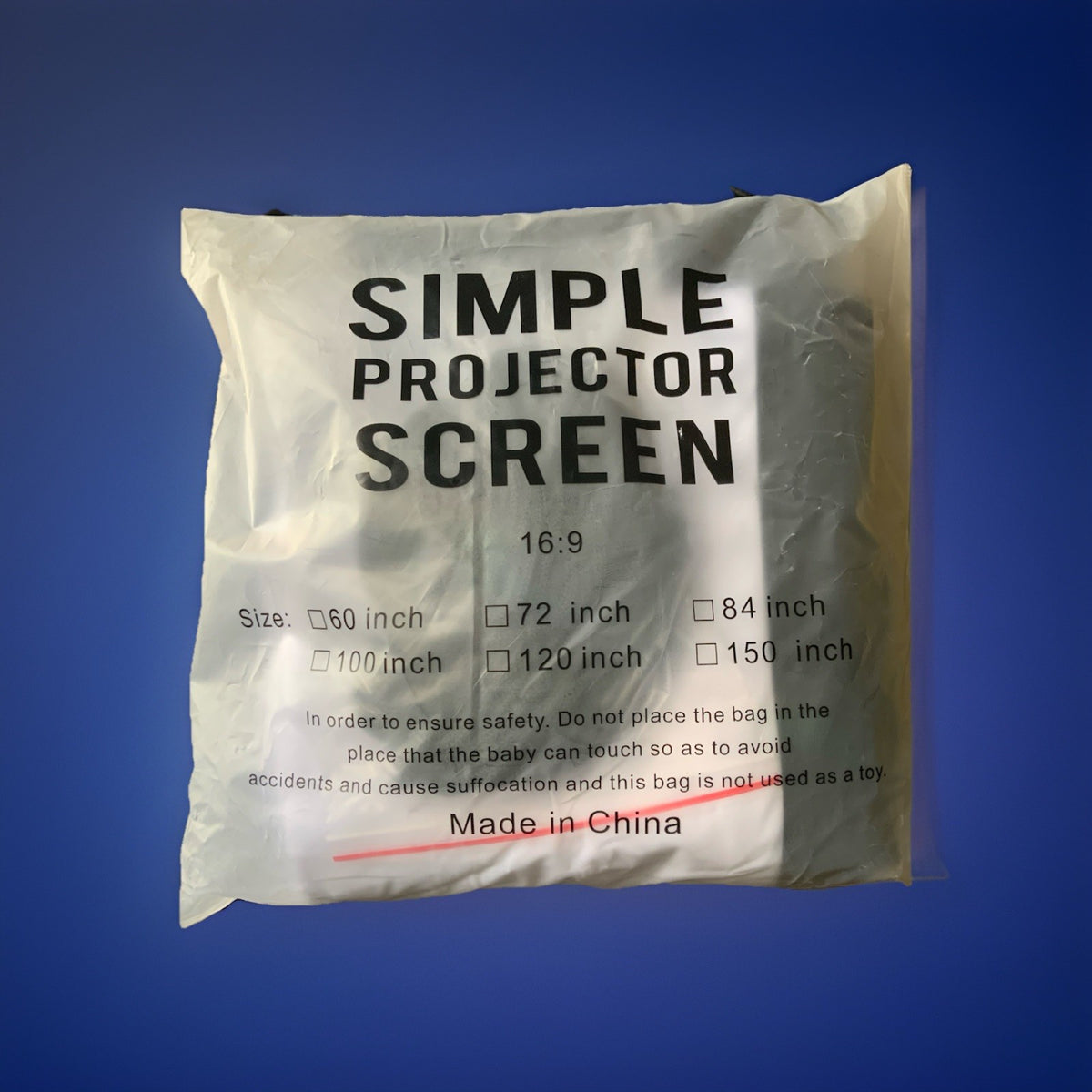 120-Inch Foldable Projection Screen