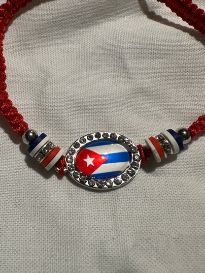 Cuba Flag Bracelet Macrame Cuban