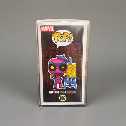 Funko Pop! Deadpool: Artist Deadpool #887 GameStop Exclusive w/Protective Cover