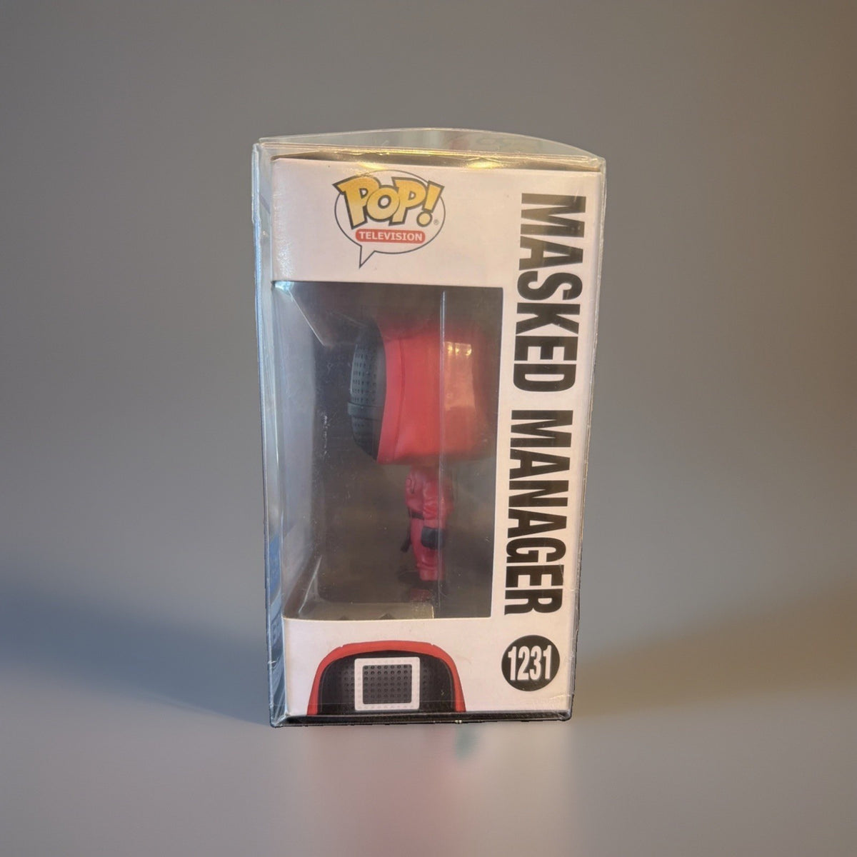 Funko Pop Squid Game Masked Manager 1231 Walmart Exclusivew/Protective Cover
