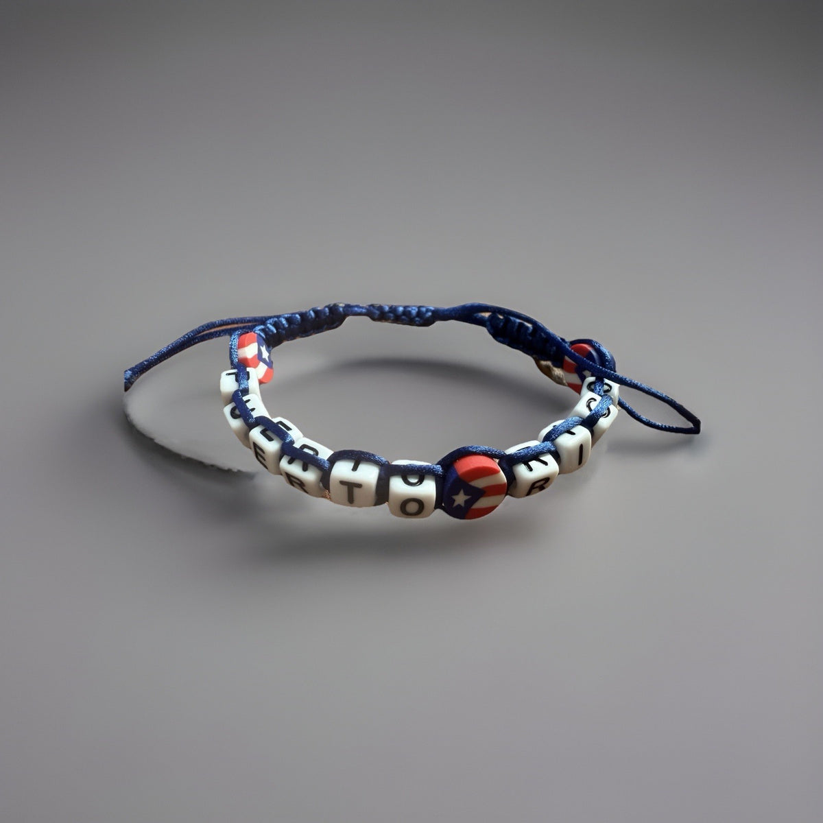 Puerto Rico Letters Unisex Macrame Bracelet