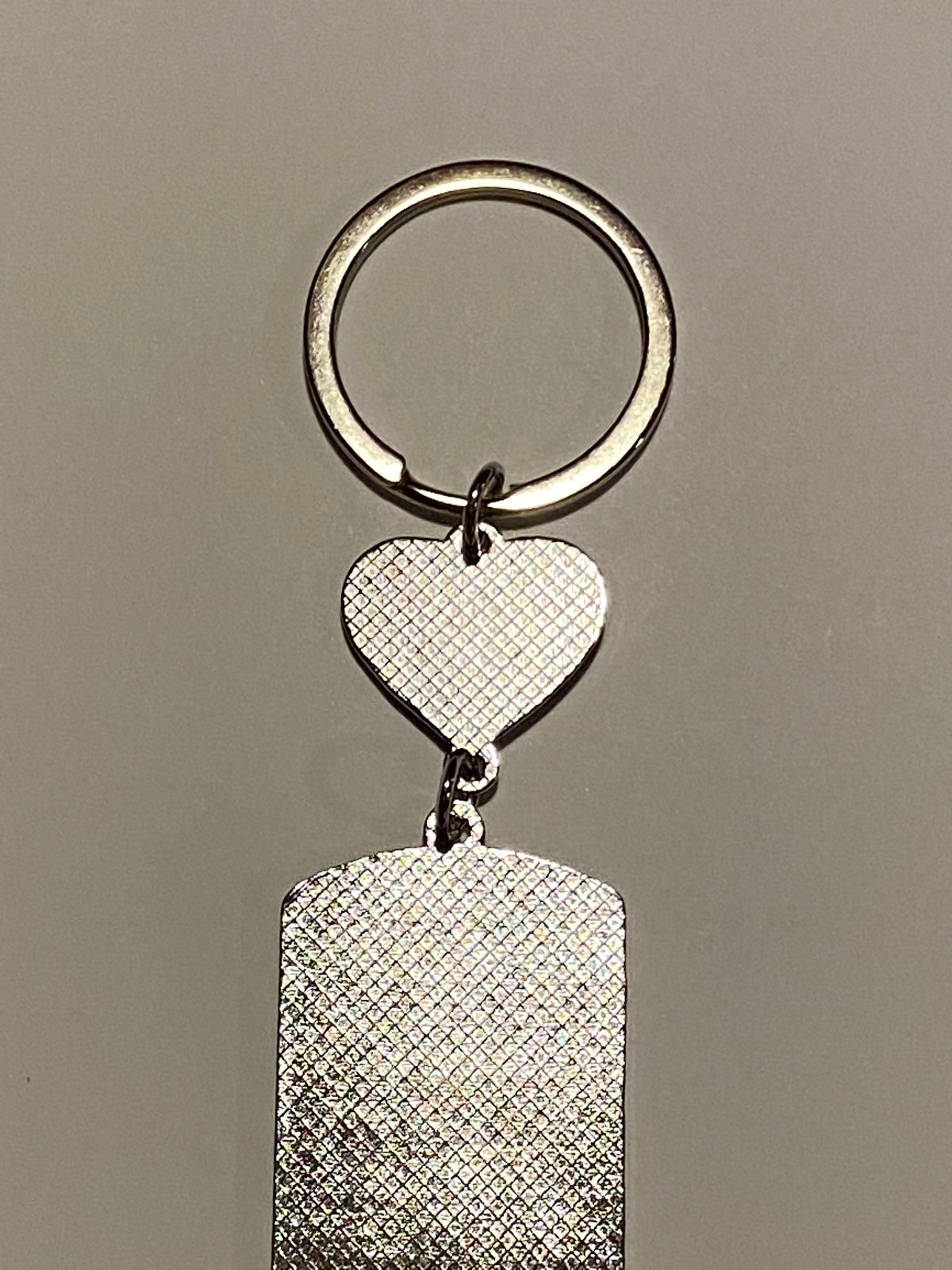 Puerto Rico Flag Keychain  with a Small Heart