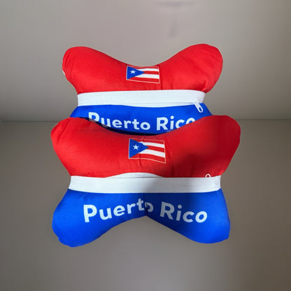 Puerto Rico Flag Car Headrest Neck Support Pillow (2 Pack)