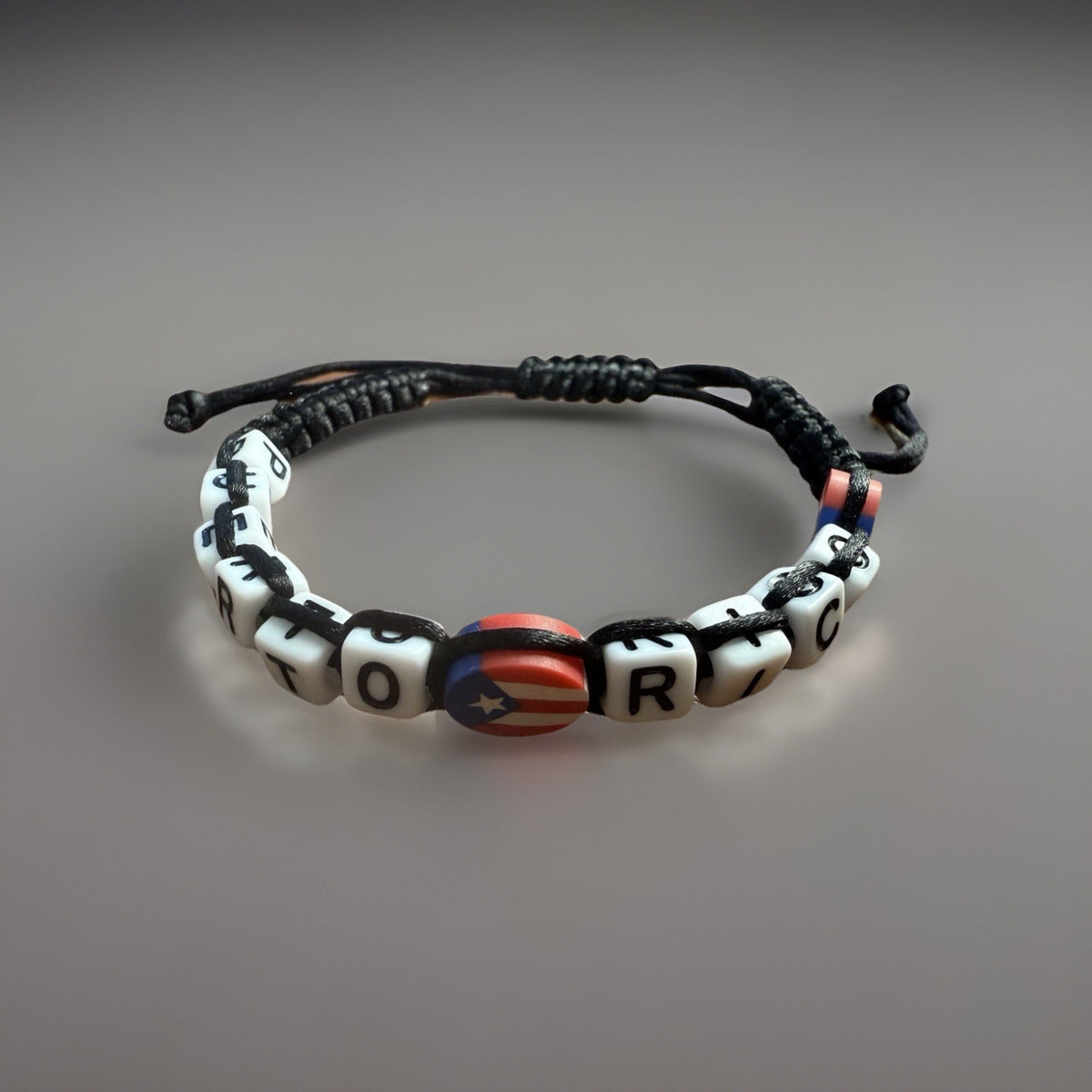Puerto Rico Letters Unisex Macrame Bracelet