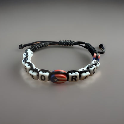 Puerto Rico Letters Unisex Macrame Bracelet