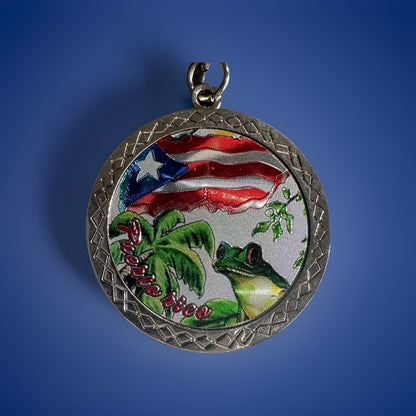 Puerto Rico Heavy Keychain 