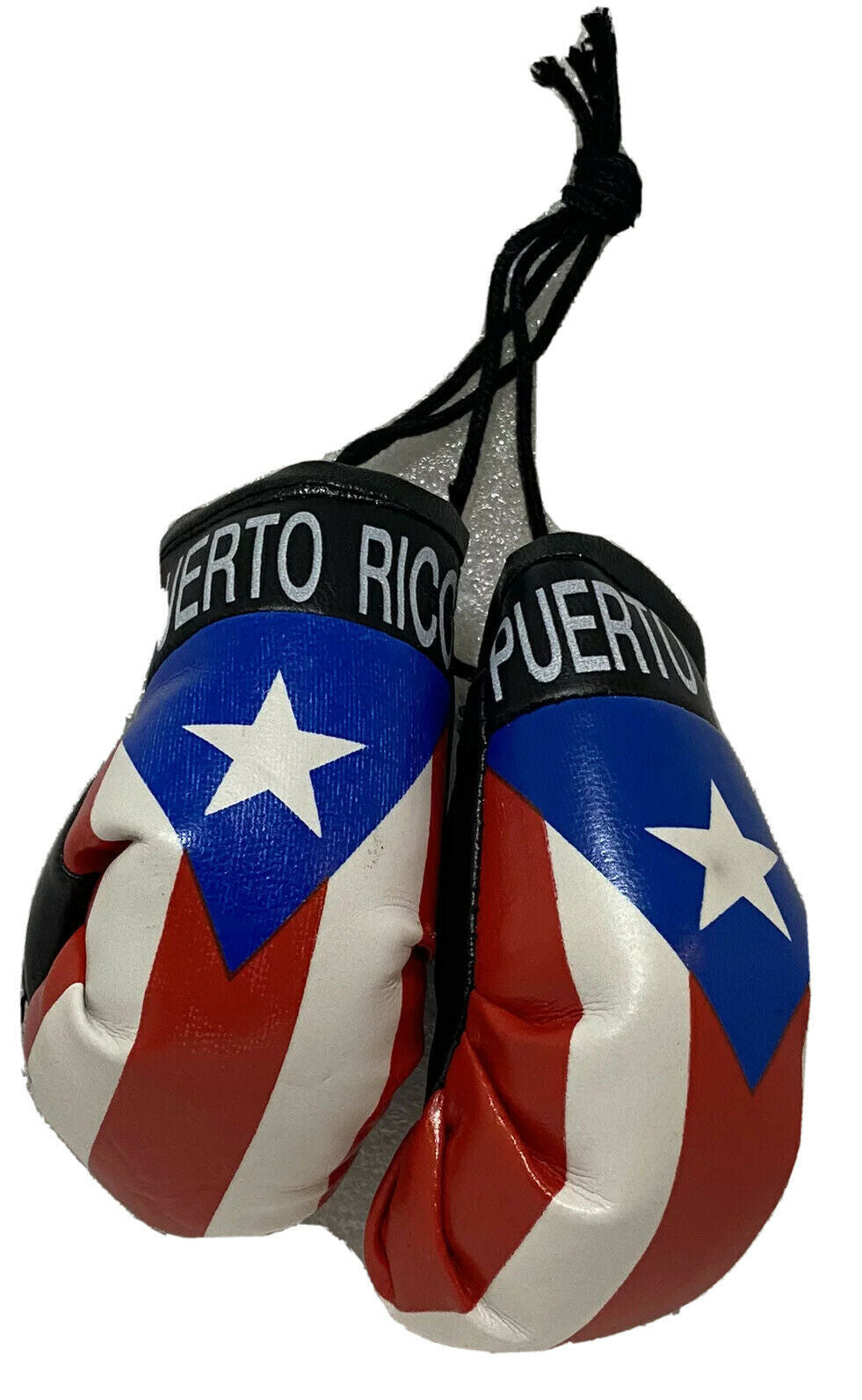 PUERTO RICO HANGING MINI BOXING GLOVES BORICUA FLAG 