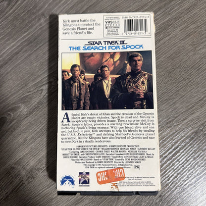 Star Trek The Movie 4 VHS Collection (III to VI)- 1991-1992