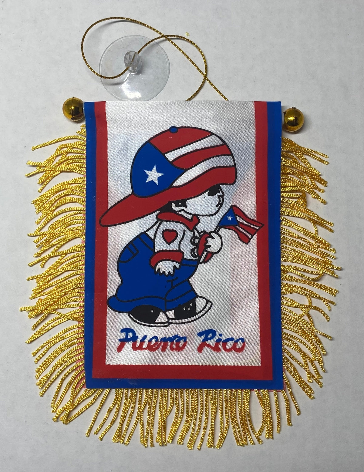 Puerto Rico Mini Banner Boricua Boy Car Window Flag