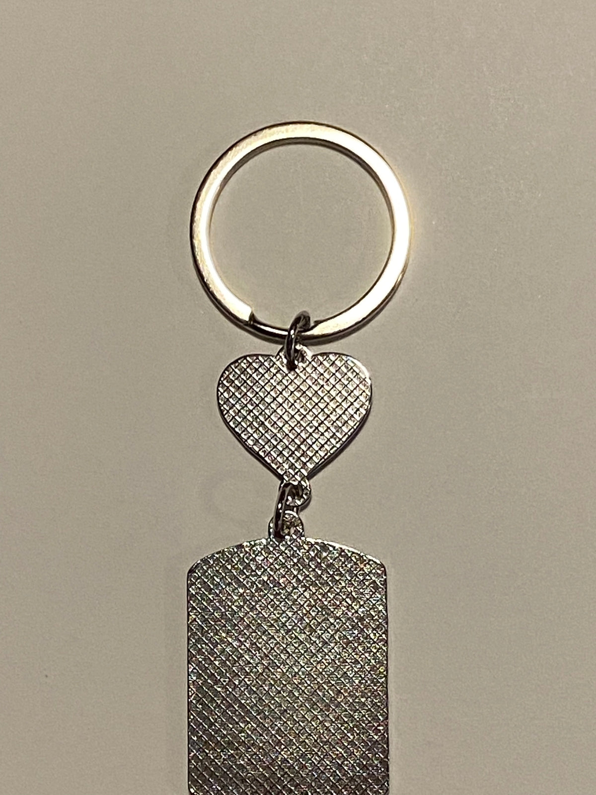 Puerto Rico Flag Keychain  with a Small Heart